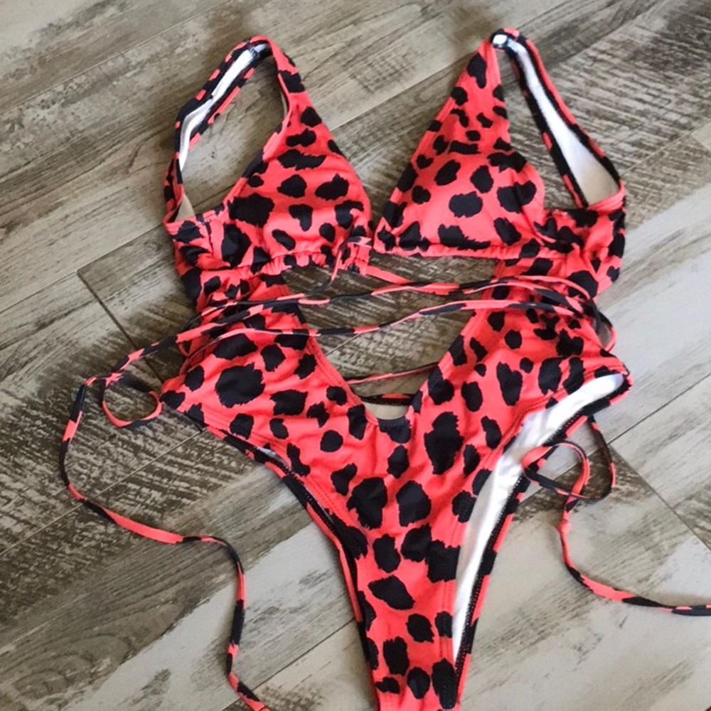 Cheetah Print Stingy One Piece Swimsuit